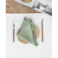 Linen napkins in matcha green | Green napkins | Linen napkins set | Linen napkins bulk | Table napkins | Set of table napkins MagicLinen