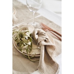 Linen napkins with fringe, Set of 4 linen napkins, Custom linen napkins, Cocktail napkins, Dinner napkins, Softened linen napkins LinenHandmadeStudio